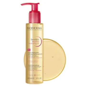 Bioderma Sensibio Micellar Cleansing Oil, 1st Ecobiological Micellar Oil Formula Cleanser That Deeply Cleanses, Soothes & Nourishes Skin with Oil-to-Milk Texture, Fragrance-Free, & GentleTo Skin