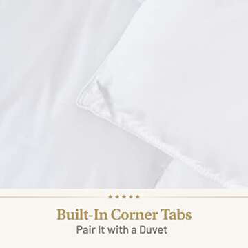 Down Alternative Comforter Queen Size - Fluffy Duvet Insert - Puffy Premium All Season Winter - Luxury Breathable Hotel Plush Comforter - Queen, White, 86x86 inches - Eco-Compressed Packing