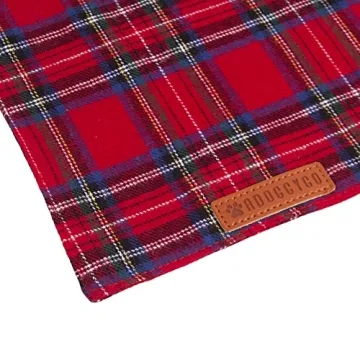ADOGGYGO Christmas Dog Bandana Stylish Plaid Scarf
