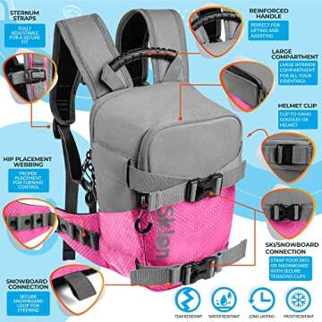 Sklon Ski and Snowboard Harness Trainer Backpack for Kids - Teach Your Child The Fundamentals of Skiing and Snowboarding