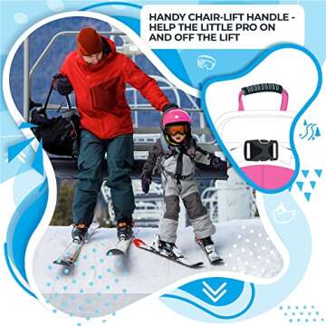 Sklon Ski and Snowboard Harness Trainer Backpack for Kids - Teach Your Child The Fundamentals of Skiing and Snowboarding