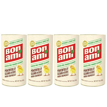 Bon Ami Powder Cleanser for Kitchens & Bathrooms - 4 Pack