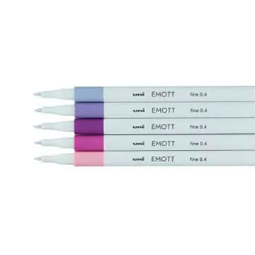 Water-Based Pen Water Resistant Acute Pigment Ink EMOTT Ever fine 5 Colors(PEM-SY-5C)