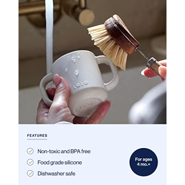 Lalo Little Cup, Non-Toxic Silicone Straw Cup for Kids