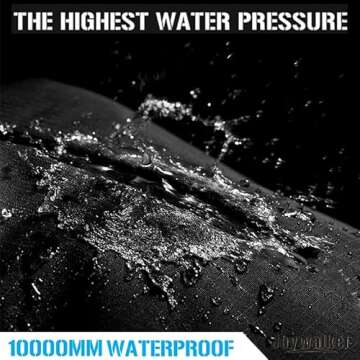 Joy Walker Waterproof Backpack Rain Cover, 10000mm Waterproof Level, Upgraded Anti-Slip Cross Buckle Straps, Four Strengthened Layers for Hiking Camping Traveling