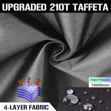 Joy Walker Waterproof Backpack Rain Cover, 10000mm Waterproof Level, Upgraded Anti-Slip Cross Buckle Straps, Four Strengthened Layers for Hiking Camping Traveling