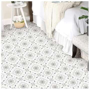 MORCART Premium Peel and Stick Floor Tiles - 20 PCS