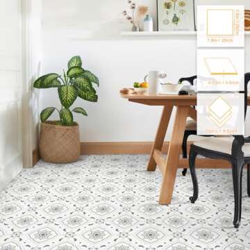 MORCART Premium Peel and Stick Floor Tiles - 20 PCS