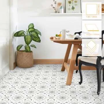 MORCART Premium Peel and Stick Floor Tiles - 20 PCS