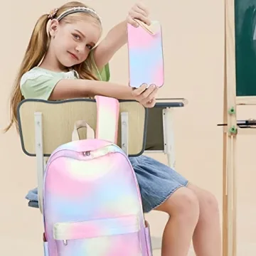 Bluboon School Backpack Set for Girls with Lunch Bag