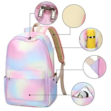 Bluboon School Backpack Set for Girls with Lunch Bag