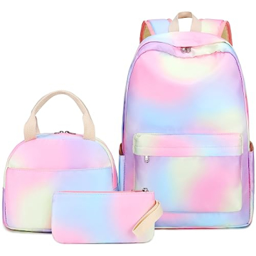 Bluboon School Backpack Set for Girls with Lunch Bag