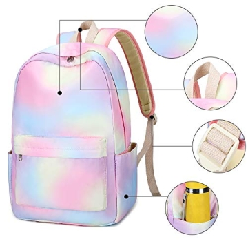 Bluboon School Backpack Set for Girls with Lunch Bag