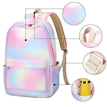 Bluboon School Backpack Set for Girls with Lunch Bag