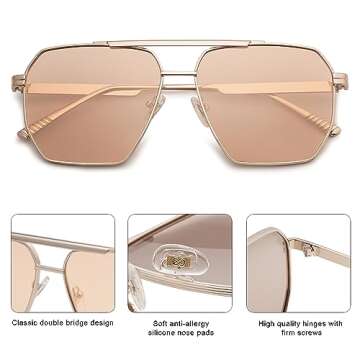 Shop SOJOS Oversized Polarized Sunglasses for Stylish Protection