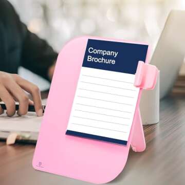 TSJ OFFICE Small Desktop Whiteboard - 12 X 8 Inches Glass Dry Erase Board with Stand, Desk Board Buddy for Home, Office, School Supply