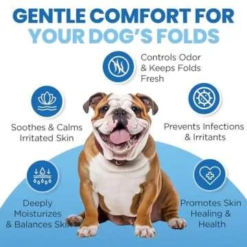Dog Wrinkle Cream & Wipes Bundle - Wrinkle Wipes for Dogs (100 Count) and Dog Wrinkle Paste Cream - Bulldog Wrinkle Care Kit - Cleans, Soothes, Moisturizes - For French Bulldogs, Pugs, & Wrinkly Breed