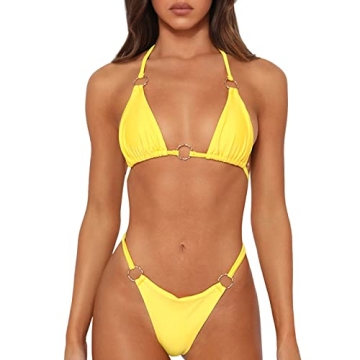 MIKETAI Sexy 2 Piece Bikini Spaghetti Strap Swimwear