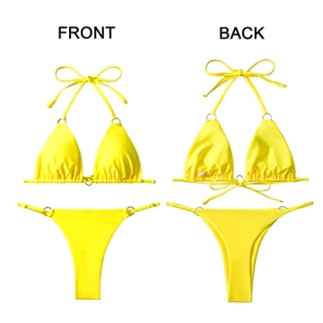 MIKETAI Sexy 2 Piece Bikini Spaghetti Strap Swimwear