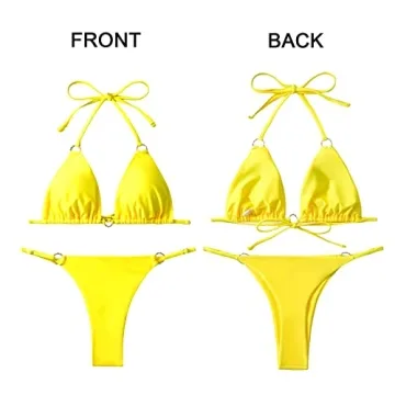 MIKETAI Sexy 2 Piece Bikini Spaghetti Strap Swimwear