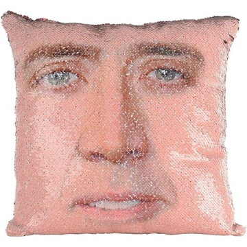 Funny Gag Gift Rackynass Nicolas Cages Pillow Cover 16x16