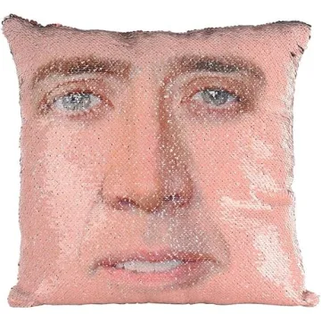 Funny Gag Gift Rackynass Nicolas Cages Pillow Cover 16x16