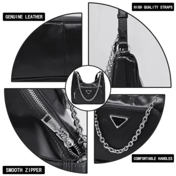 KENOFAR Stylish Genuine Leather Shoulder Bag for Women