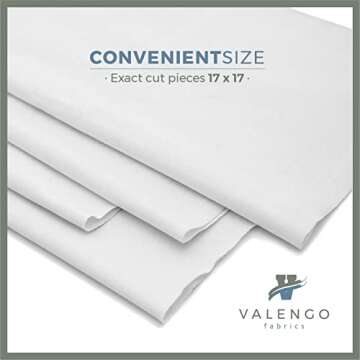 VALENGO Lint Free Cotton Cleaning Rags - 28 Pack