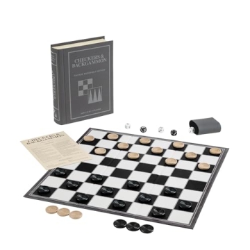 Checkers and Backgammon Vintage Bookshelf Edition