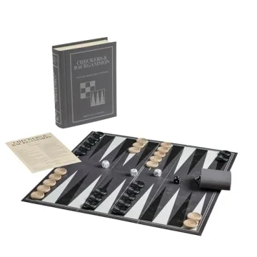 Checkers and Backgammon Vintage Bookshelf Edition