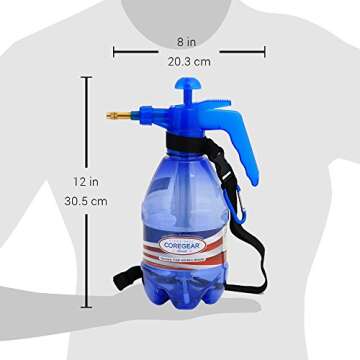 COREGEAR CLASSIC™ Mister USA Misters 1.5 Liter Personal Water Mister Pump Spray Bottle (Blue)