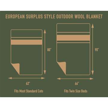 Rothco European Surplus Wool Blanket - Ultimate Comfort