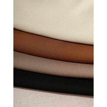 Milumia Women's 4 Pack Ribbed Knit V Neck Crop Tank Tops