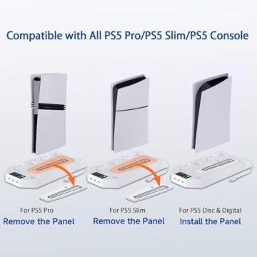 PS5 Cooling Station with Dual Charging & Turbo Fan