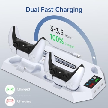 PS5 Cooling Station with Dual Charging & Turbo Fan
