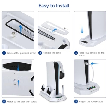 PS5 Cooling Station with Dual Charging & Turbo Fan