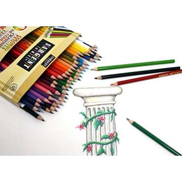 Sargent Art Premium Coloring Pencils - 50 Pack, Non-Toxic and Eco-Friendly