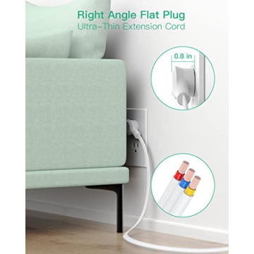 Surge Protector Power Strip: 9 Outlets & 5Ft Cord