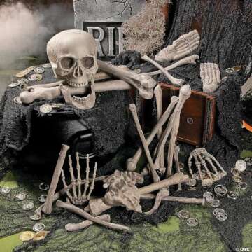 Fun Express Bag of Skeleton Bones - 28 Piece Set