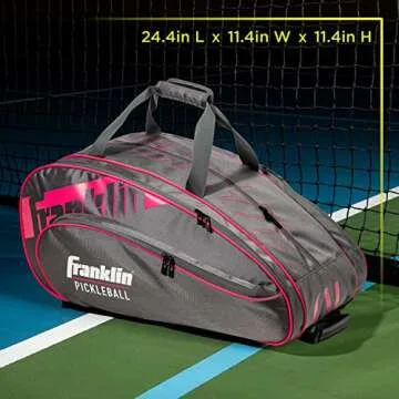 Franklin Sports Pickleball Paddle Bag - Pro Series Pickleball Bags for Paddles, Pickleballs, Gear + ...