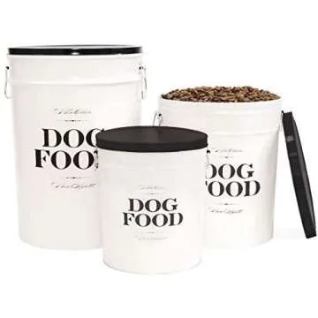 Harry Barker Bon Chien Dog Food Storage Canisters: Elegant Storage for 40lbs of Kibble