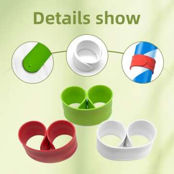 15Pcs Silicone Flip Wraps for Gift Wrapping Organization