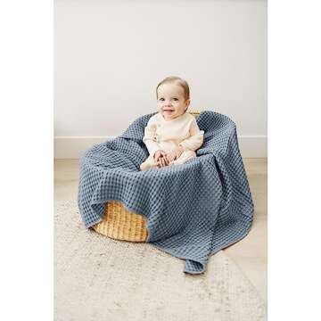Konssy Waffle Baby Blankets, Nursery Blankets for Boys Girls, Swaddle Blankets Neutral Soft Lightwei...