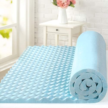 ZINUS 1.5 Inch Cooling Memory Foam Mattress Topper