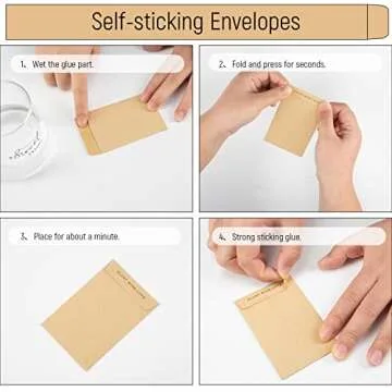 Whaline 200 Pack Wedding Favor Seed Packets Summer Self-Adhesive Let Love Grow Kraft Envelope Rustic Small Flower Seeds Storage Packets for Garden Office Wedding Gift Party Favors, 3.5 x 2.4 Inch