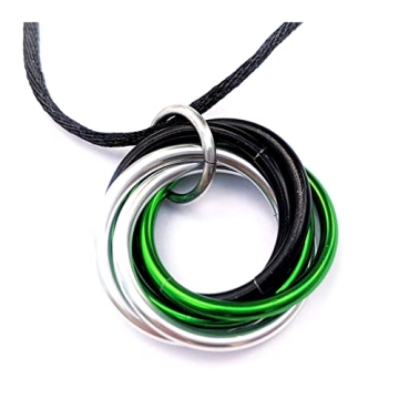 Mobii Necklaces (Multicolor) Pendant Combos, Fidget Infinity Loop Forever Spiral Jewelry (Satin Cord...