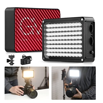 GVM Bicolor Camera Light with Magnetic Soft Diffuser