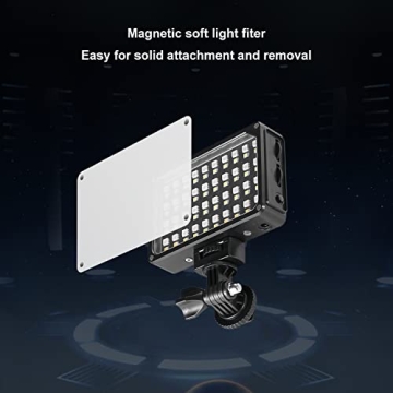 GVM Bicolor Camera Light with Magnetic Soft Diffuser