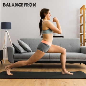 Thick Non-Slip Yoga Mat with Carrying Strap for Comfort