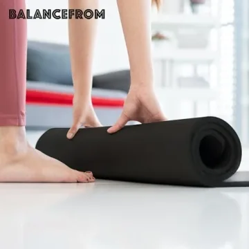 Thick Non-Slip Yoga Mat with Carrying Strap for Comfort